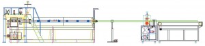 pe foam net pipe extrusion machine