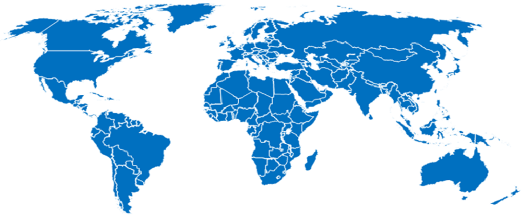 Pacific Industry Global Network World Map